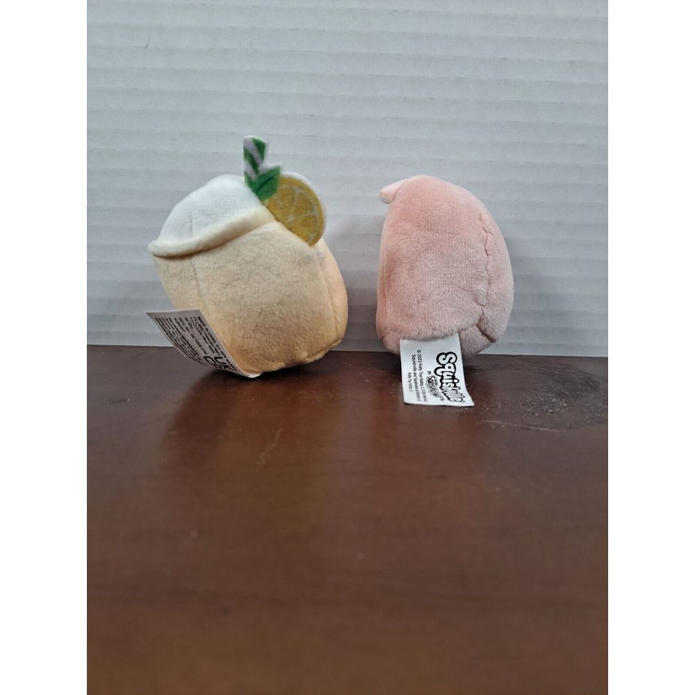 Set Of 2 Squishmallow Squishville 2" Mini Plush/Lily Llama & Medina The Lemonade - Picture 2 of 2